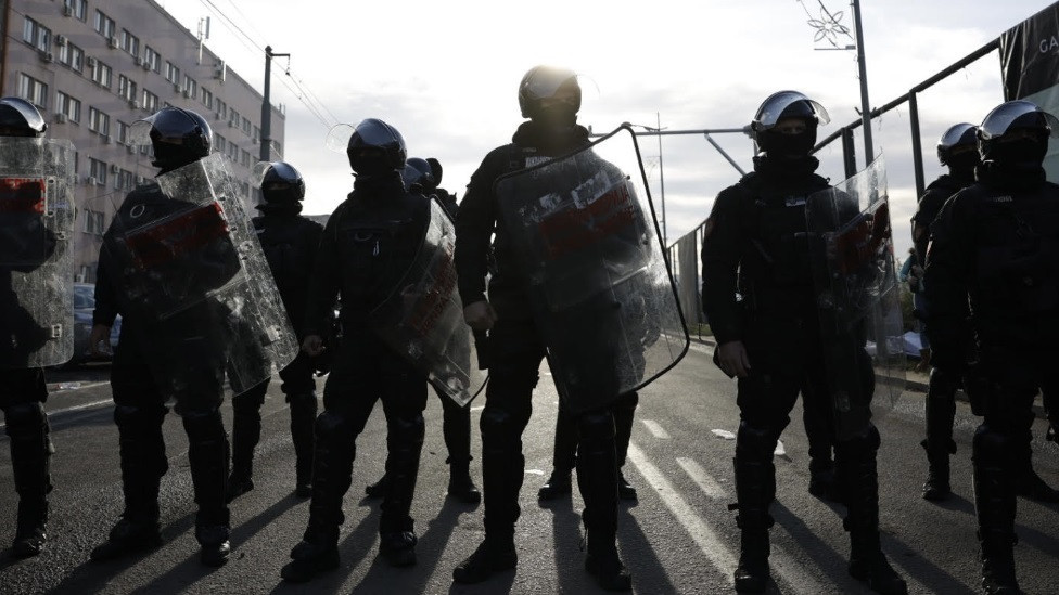 blokada, policija