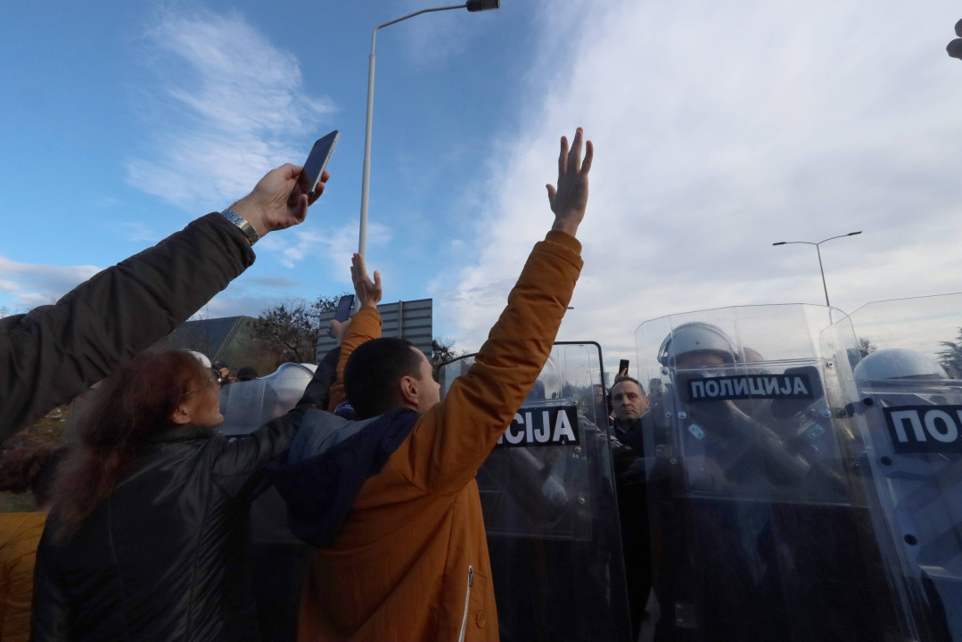 Foto: Ekološki protest u Beogradu 27.11.2021. (BETAPHOTO/MILAN TIMOTIC/EV)
