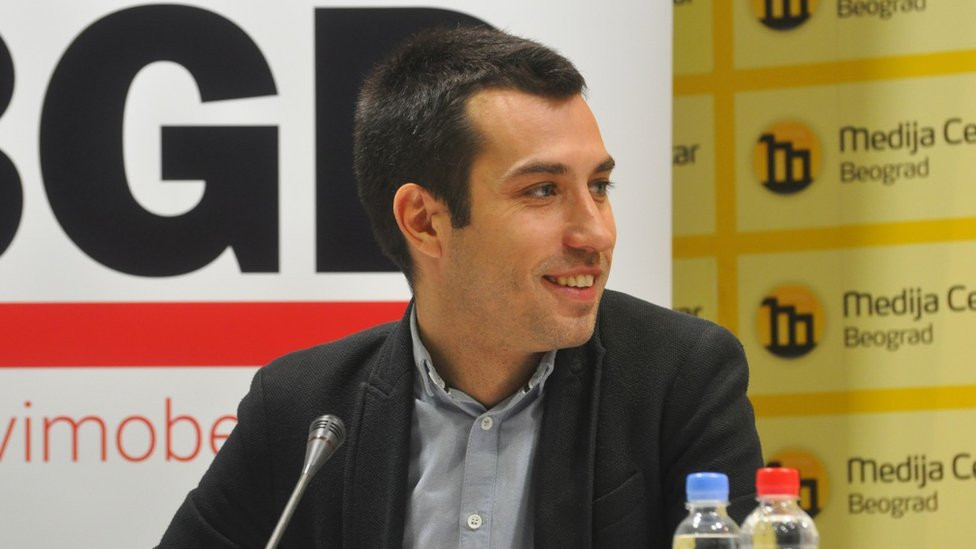 Dobrica Veselinović jedan je od čelnika Ne davimo Beeograd