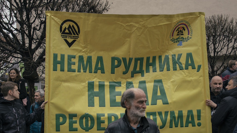 Loznica, protest