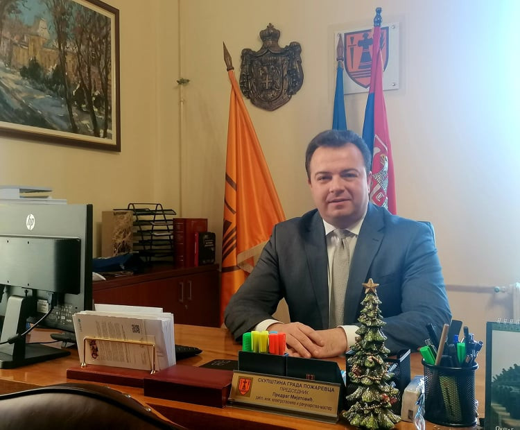 Foto/T.S. Predrag Mijatović predsednik Skupštine Grada Požarevca
