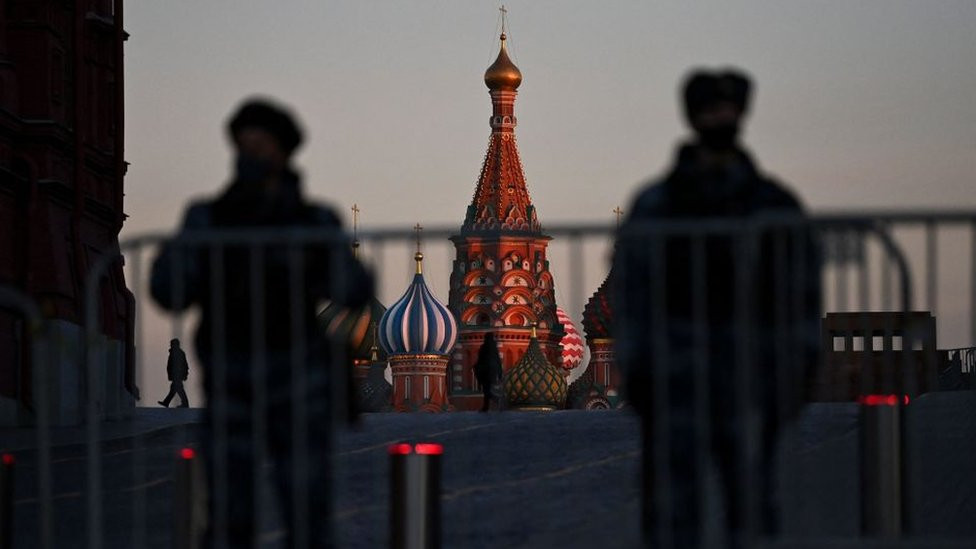 Police on patrol in Russia