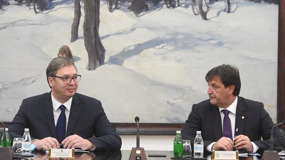 Predsednik Srbije Aleksandar Vučić i direktor BIA Bratislav Gašić