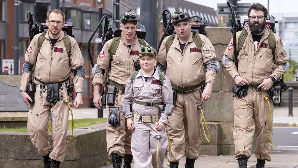 George ghostbusting Make-A-Wish
