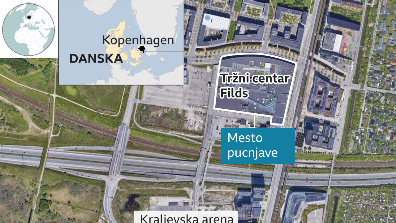 Mapa Kopenhagena