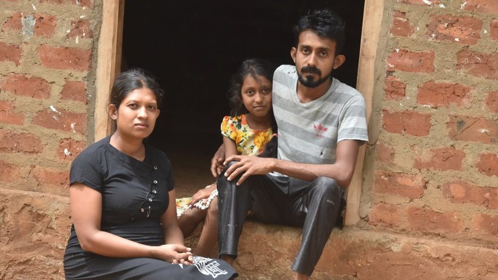 Thakshila Niroshini, a 27-year-old pregnant mother from Vavuniya in northern Sri Lanka.