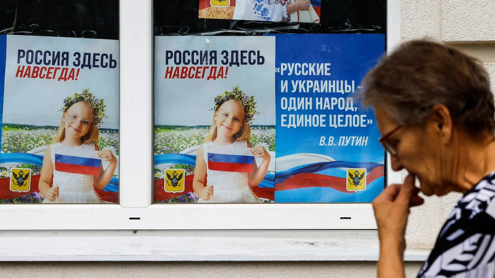 Propaganda u Hersonu koji je zauzela ruska vojska