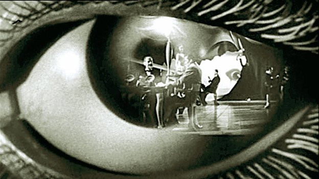 Detail from poster for Alfred Hitchcock's Spellbound