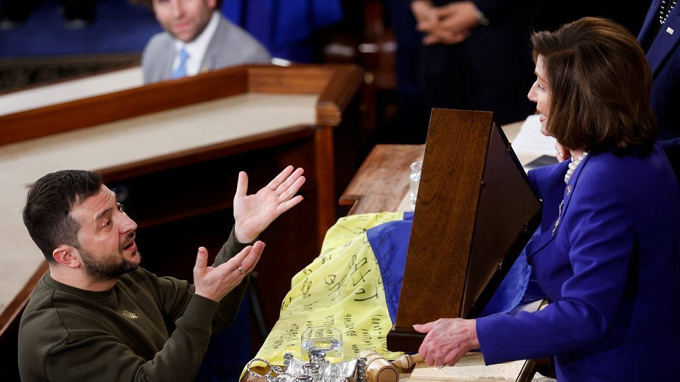 Zelenski i Nensi Pelosi, predsedavajuća Predstavničkog doma Kongresa