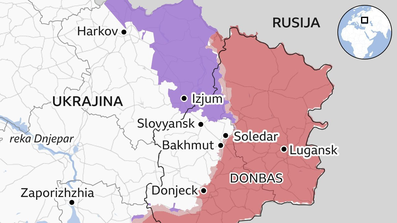 linije fronta u Ukrajini