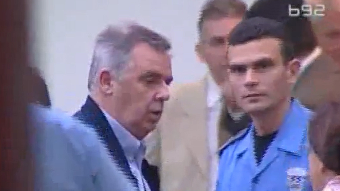 Rade Marković (levo) na suđenju. Foto: RTV B92 (2013)
