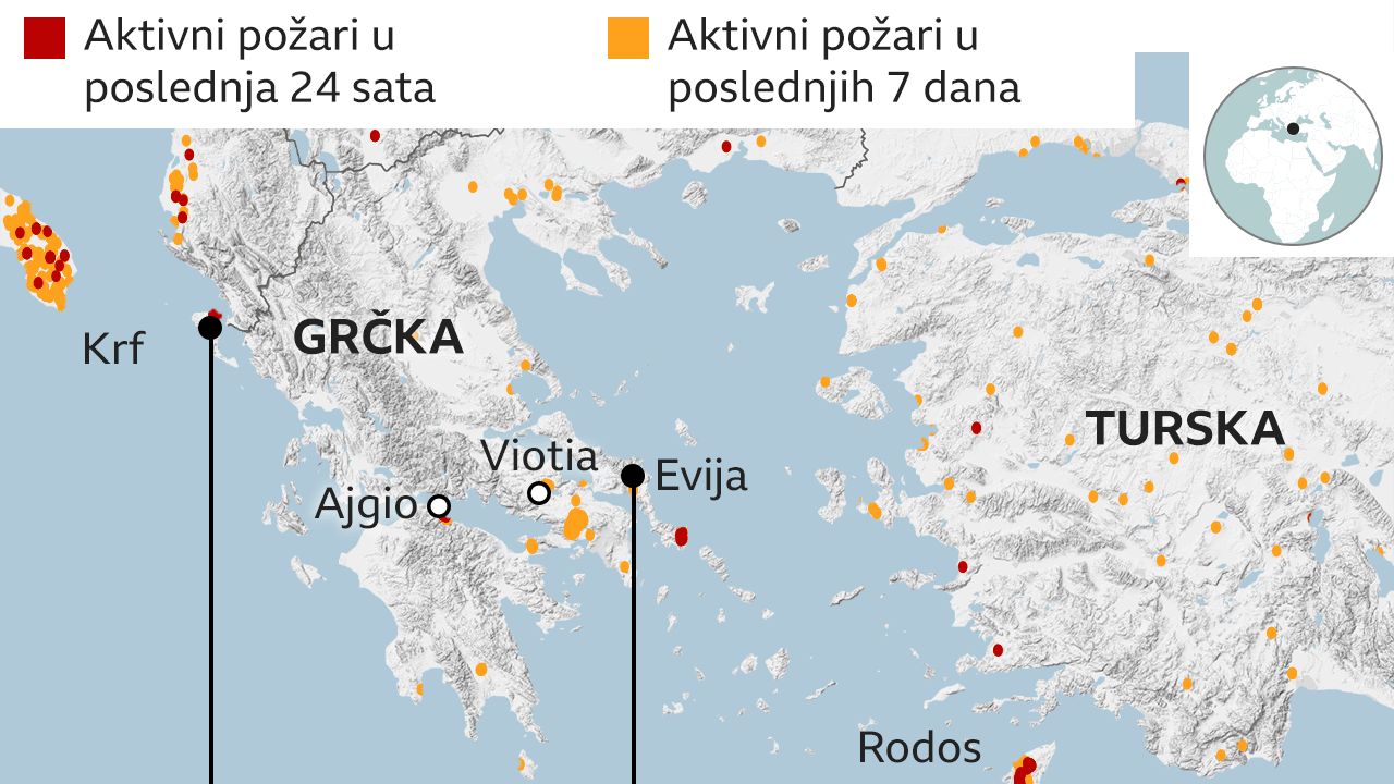 požari na grčkim ostrvima