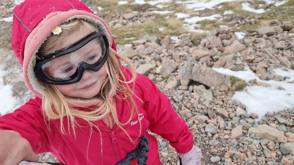Seren Price on Ben Nevis