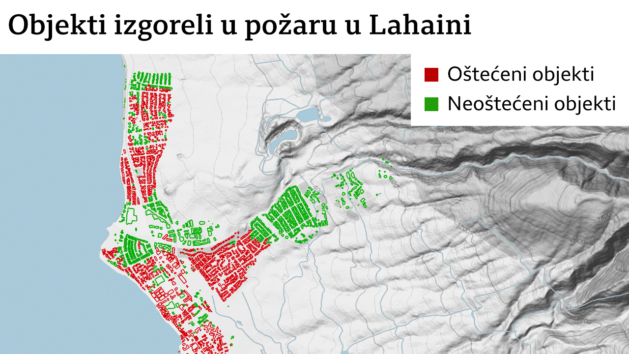 mapa Havaja