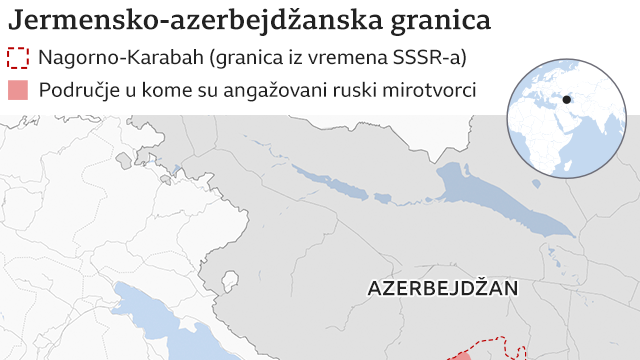 Nagorno-Karabah, Jermenija, Azerbejdžan