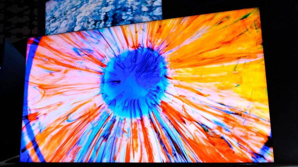 QLED TV screen
