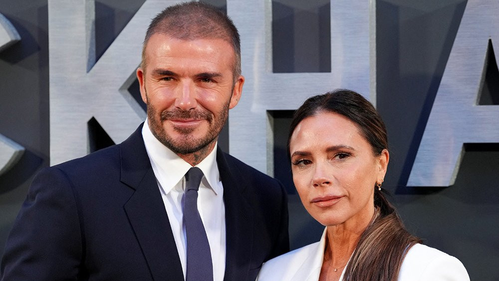David and Victoria Beckham posed for pictures ahead of the premiere of the Beckham documentary