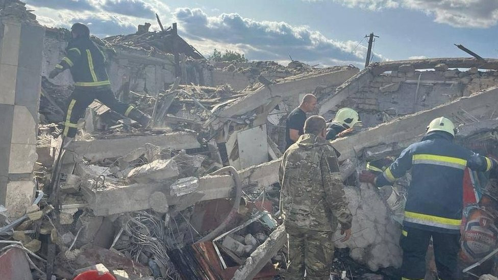 Scene after strike