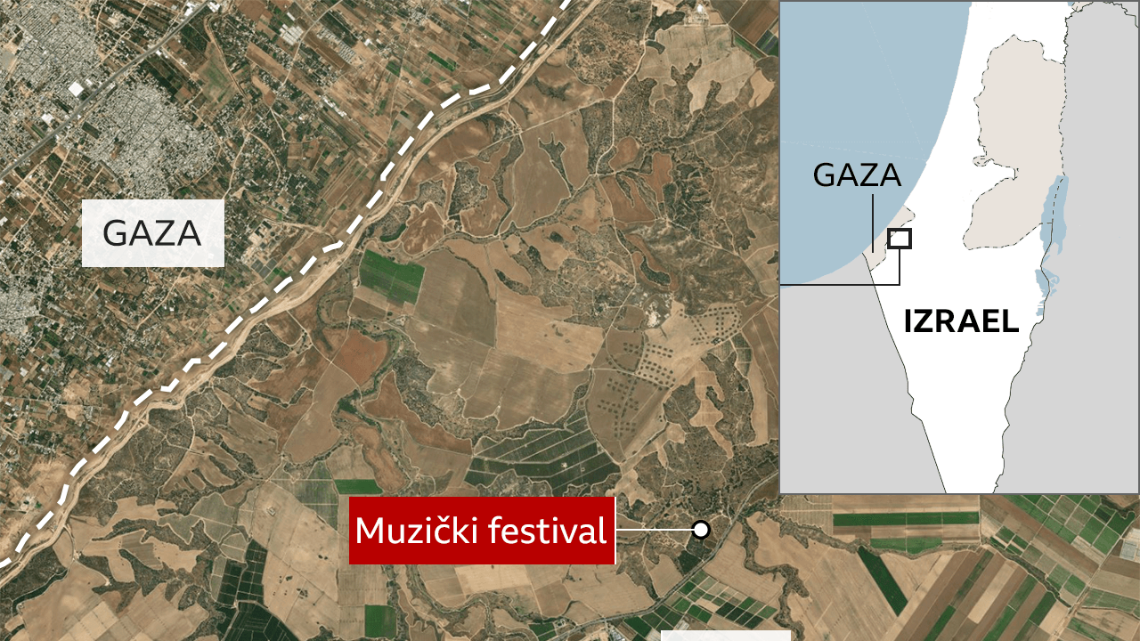 Izrael, napad na Izrael, lokacija održavanja festivala
