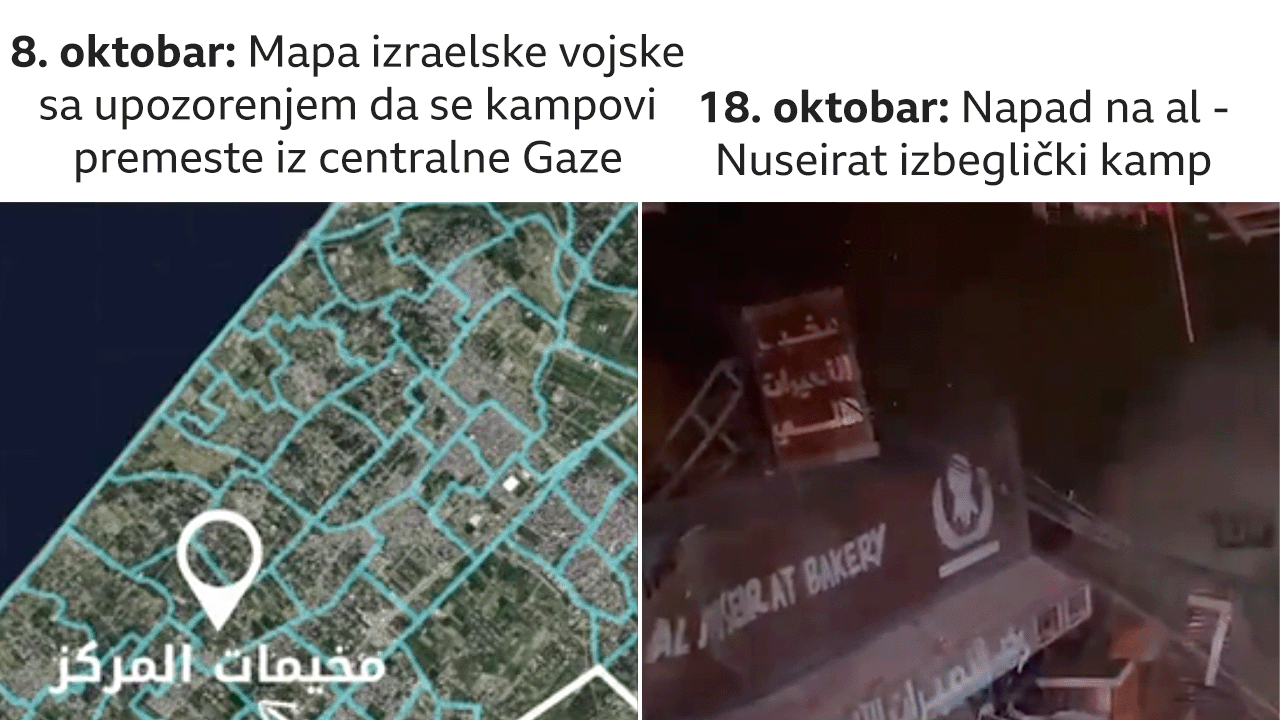 napad na izbegličke kampove u Pojasu Gaze