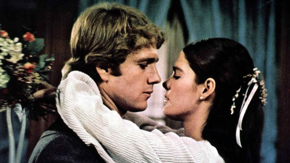 Ryan O'Neal and Ali McGraw in Love Story
