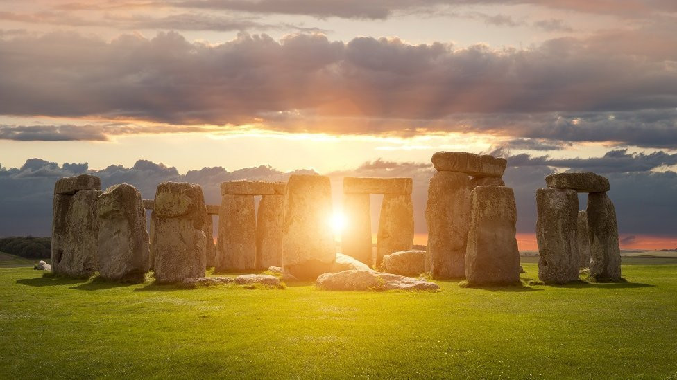 Stonehenge at sunset