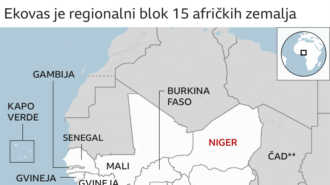 afrika, Niger, mapa Afrike