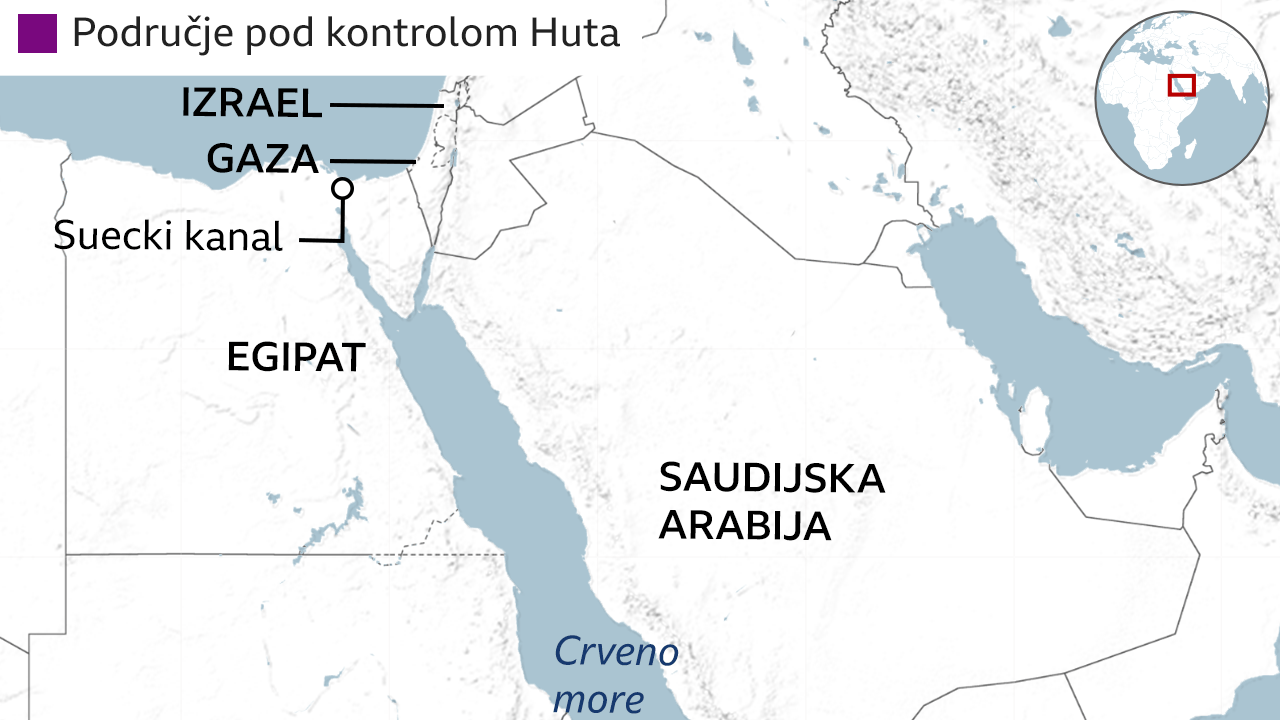 Jemen, Huti, mapa