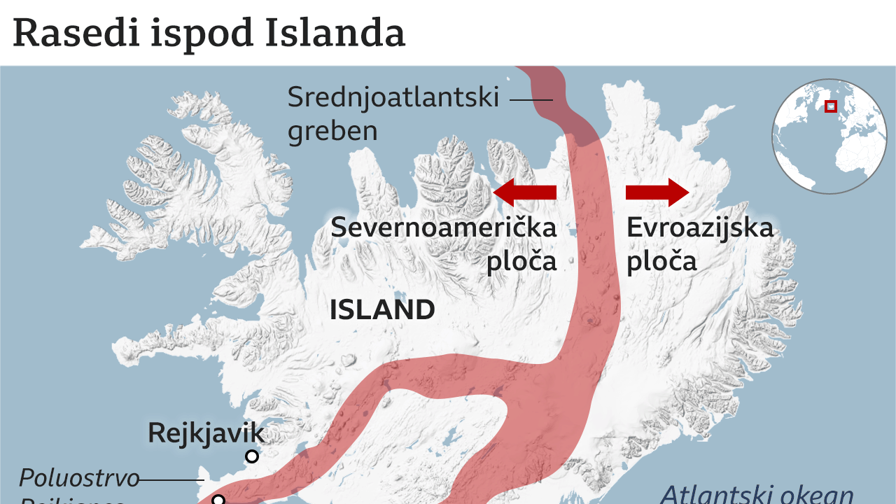 Ilsand, vulkani, rasedi na Islandu