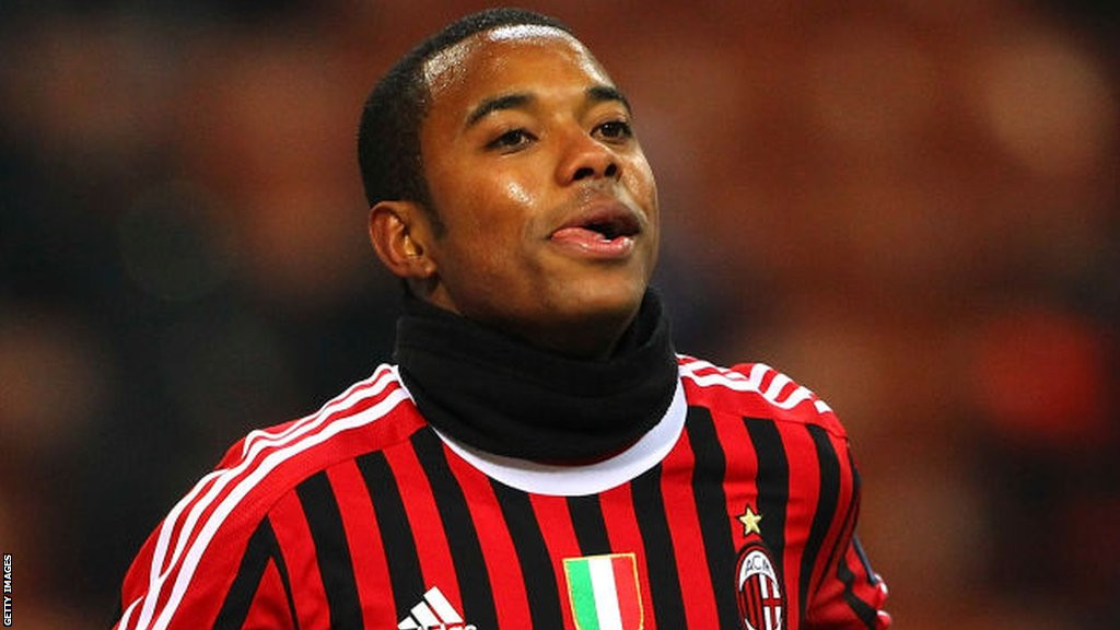 Brazil footballer Robinho plying for AC Milan