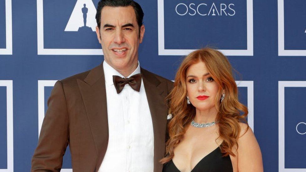 Sacha Baron Cohen and Isla Fisher