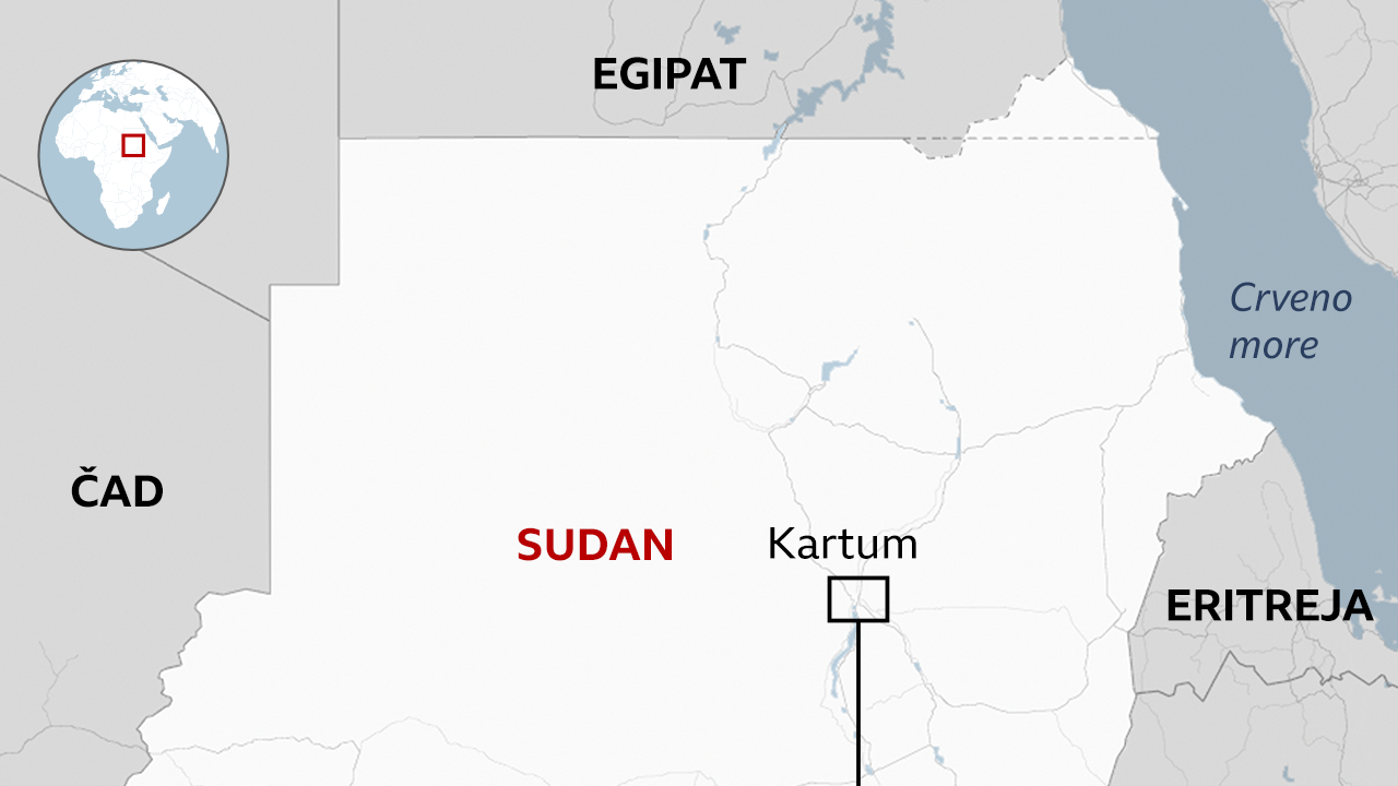 mapa Sudana