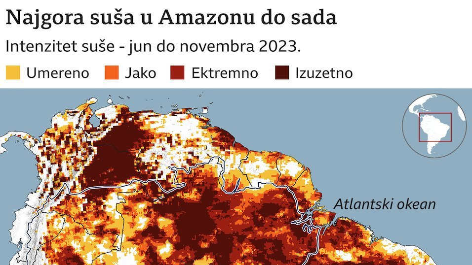 Najgora suša u Amazonu do sada