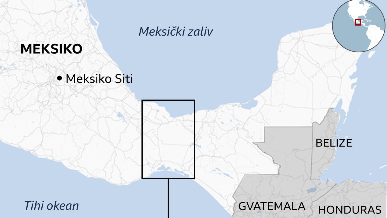 Mapa Isto de Tehauantepek