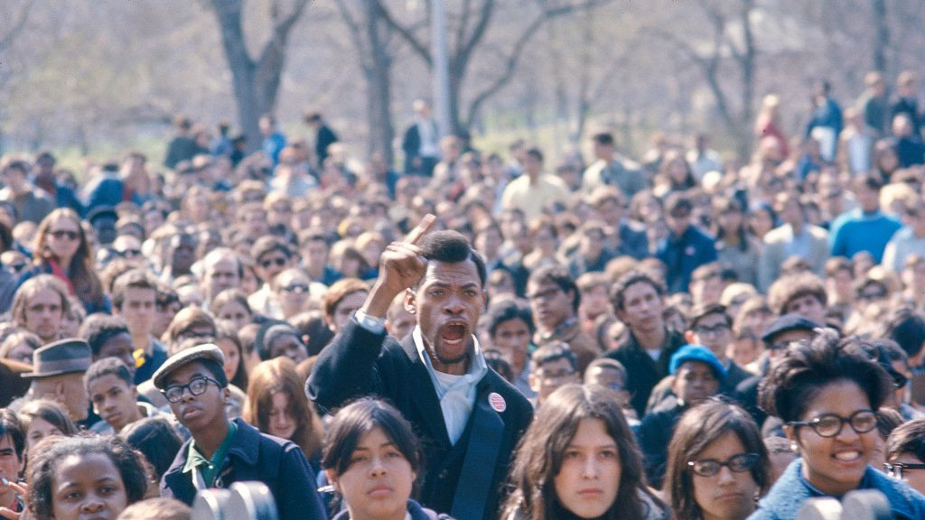 Protest 5. aprila 1968. godine u Njujorku povodom atentata na lidera borbe za građanska prava Martina Lutera Kinga mlađeg