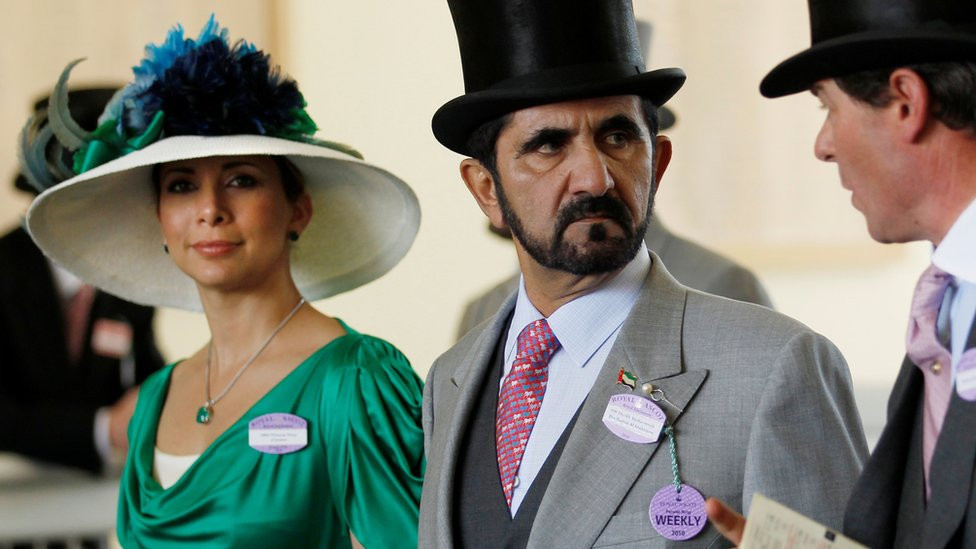 Princess Haya Bint Al-Hussein and Dubai ruler Sheikh Mohammed Al-Maktoum at Royal Ascot (17 June 2010)