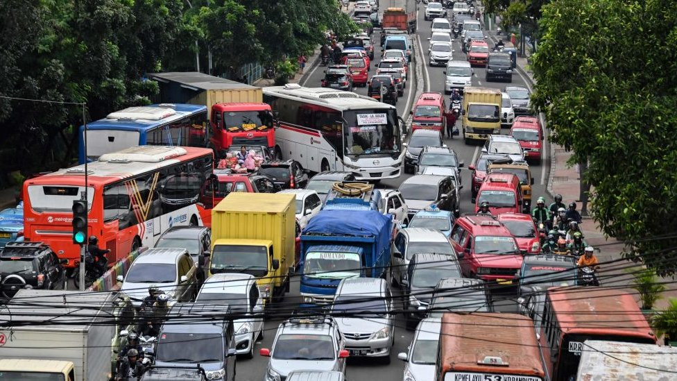 traffic jam in Jakarta