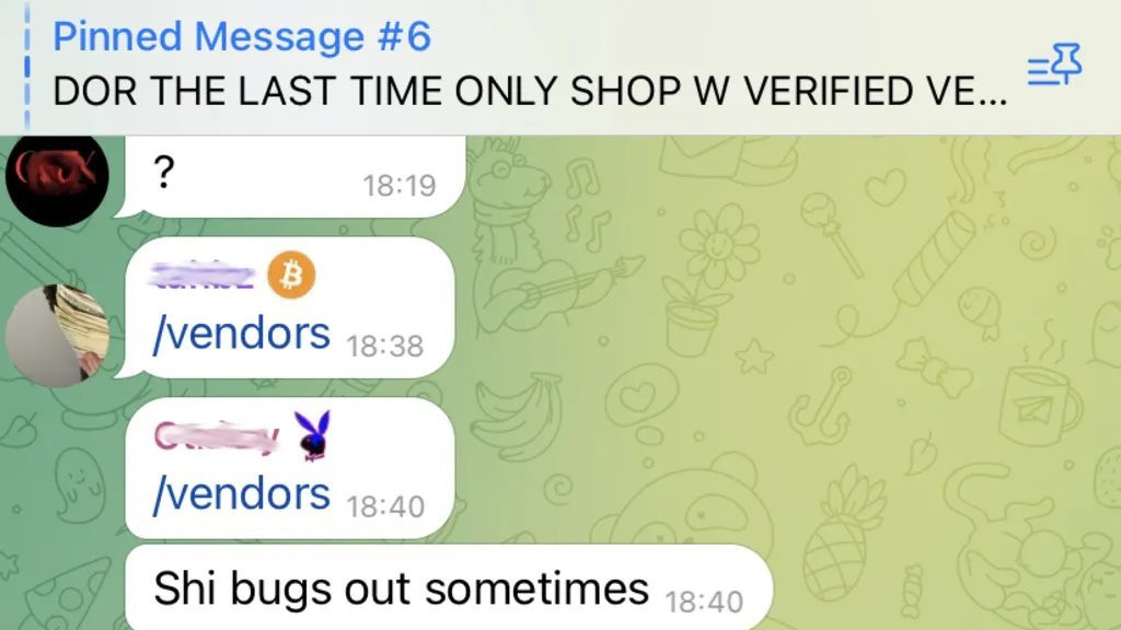 Telegram, kriminal