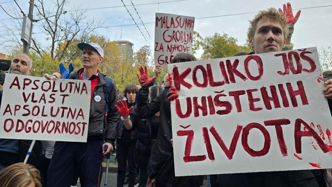 protest u Beogradu, tragedija u Novom Sadu