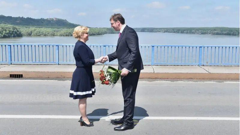 Kolinda Grabar Kitarović i Aleksandar Vučić