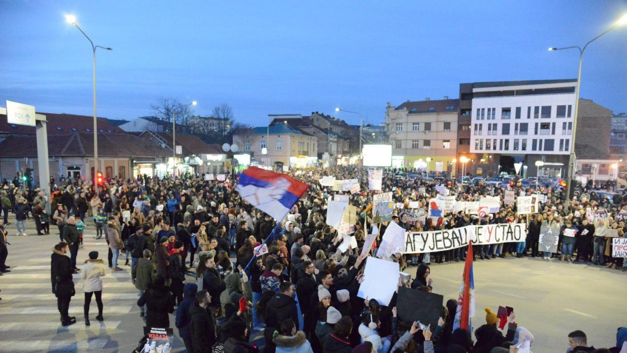 protest u kragujevcu