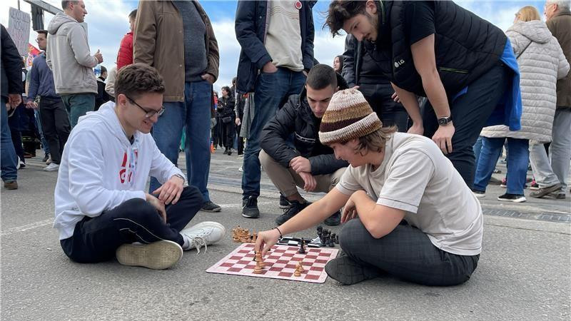 studenti, studentski protest, blokada autokomande