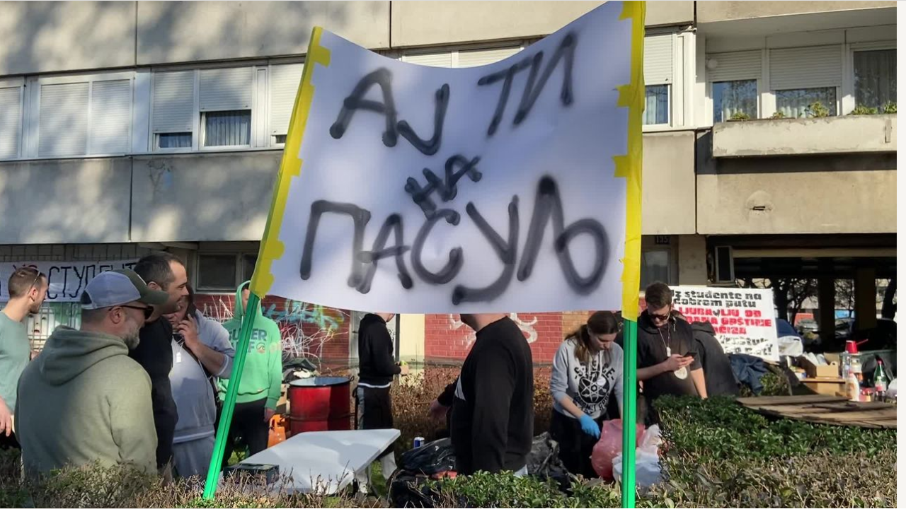 pasulj, studenti, studentski protest