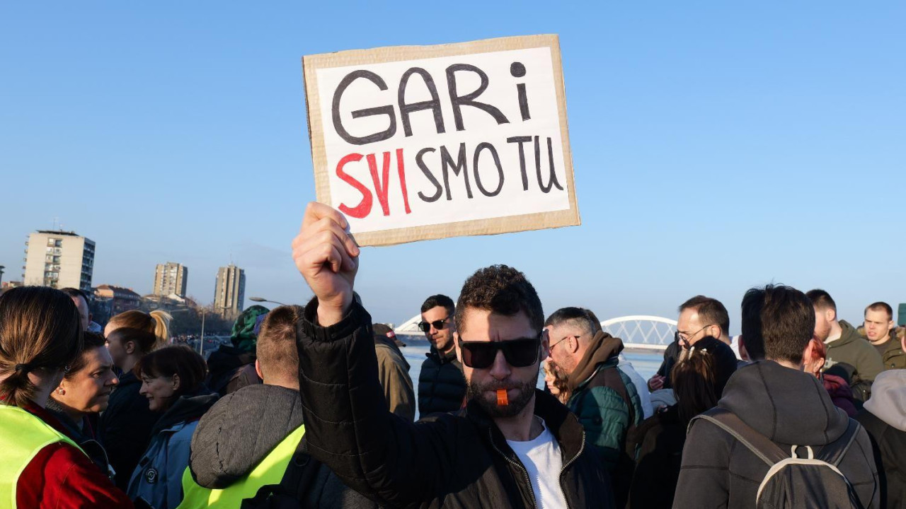 studenti, studentski protest, novi sad, blokada mostova u novi sad