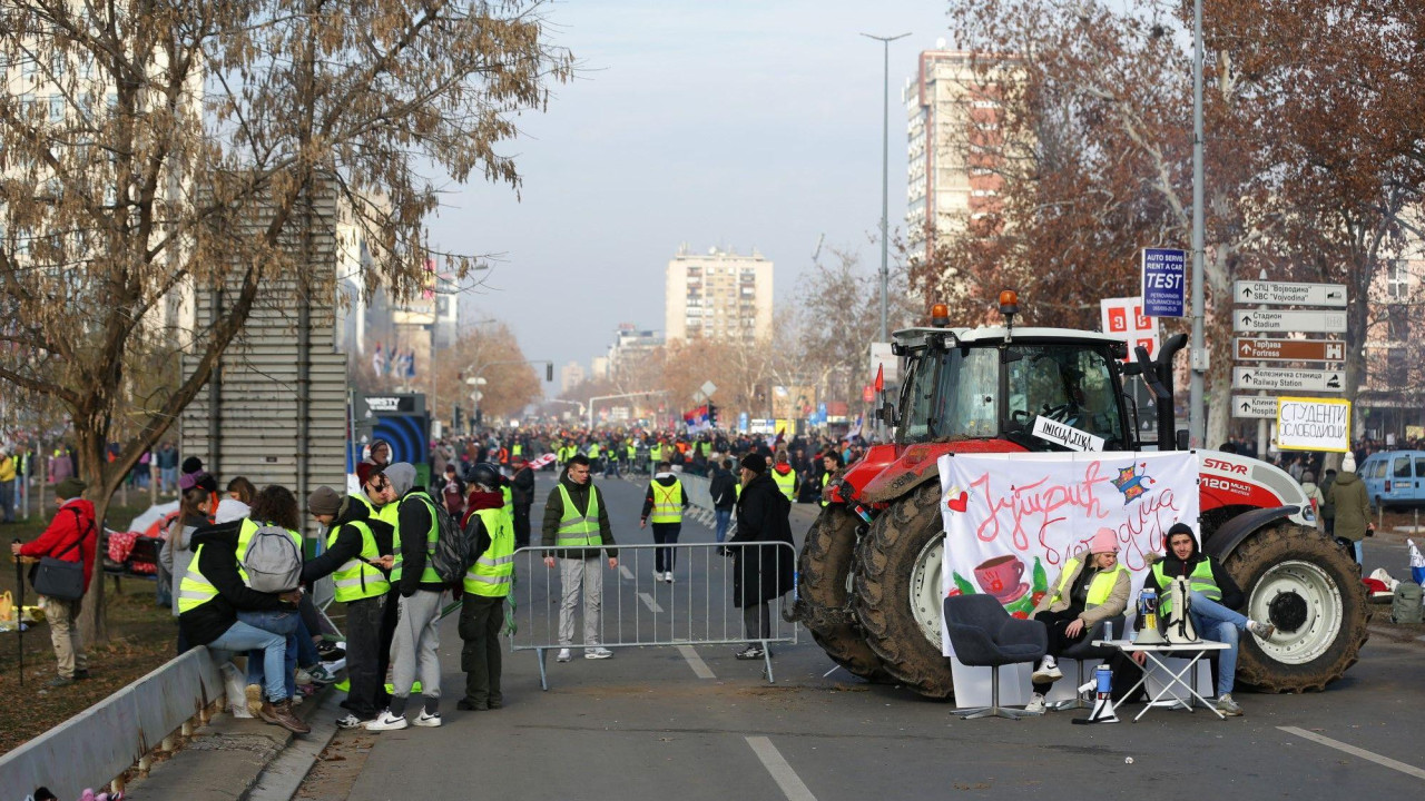 studenti, studentski protest, blokada mostova, novi sad, protest u novom sadu