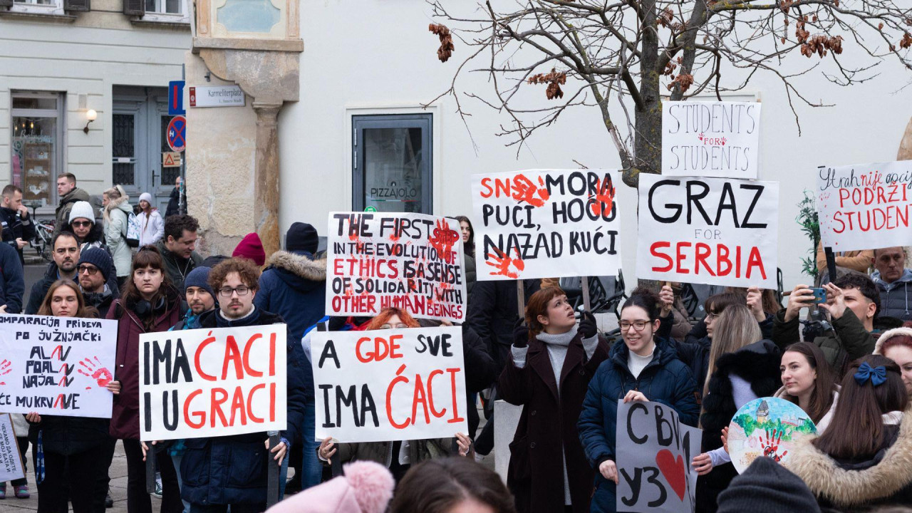 studenti, studentski protest, podrška studentima, berlin