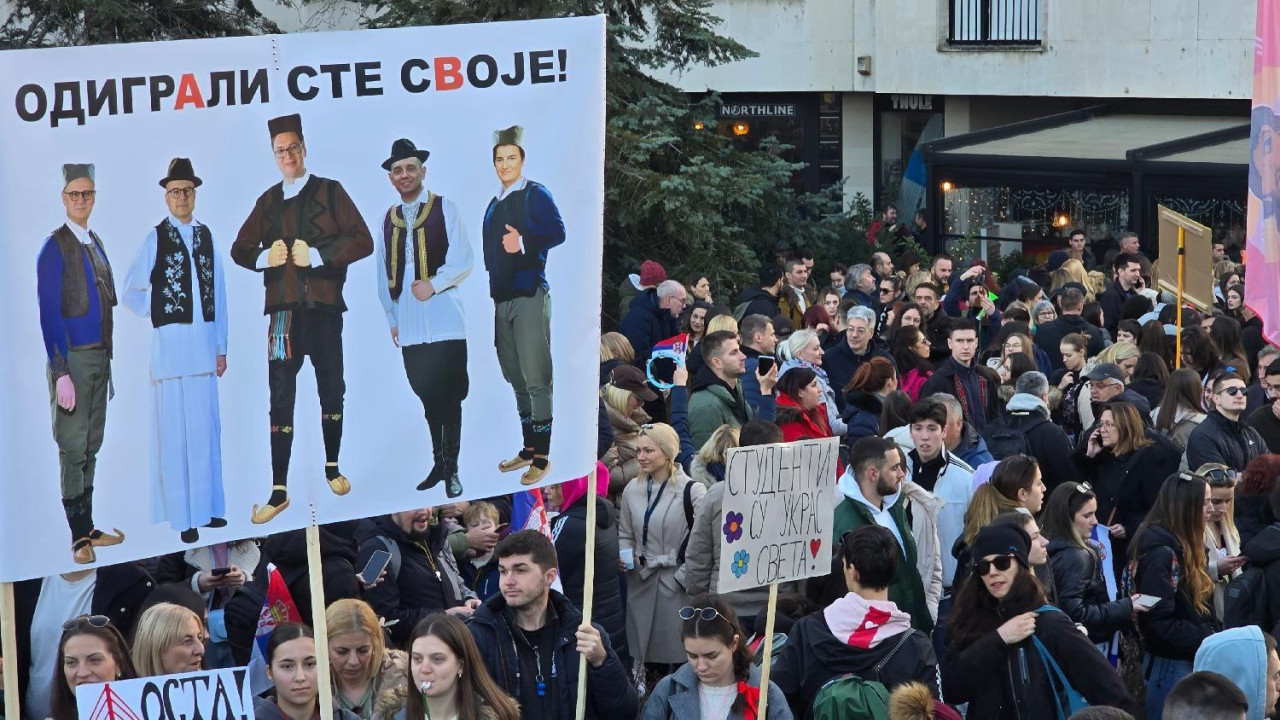 studenti, studentski protest, blokada mostova, novi sad