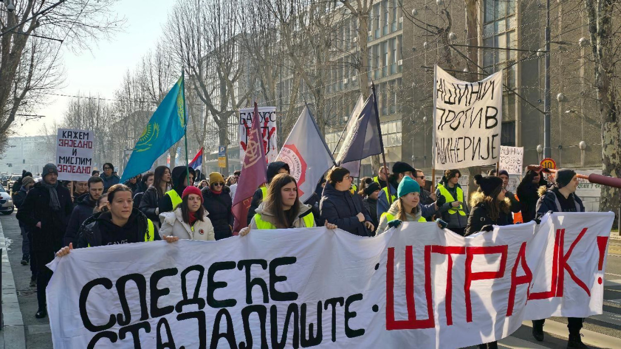 Studenti pružili podršku radnicima GSP u Beogradu