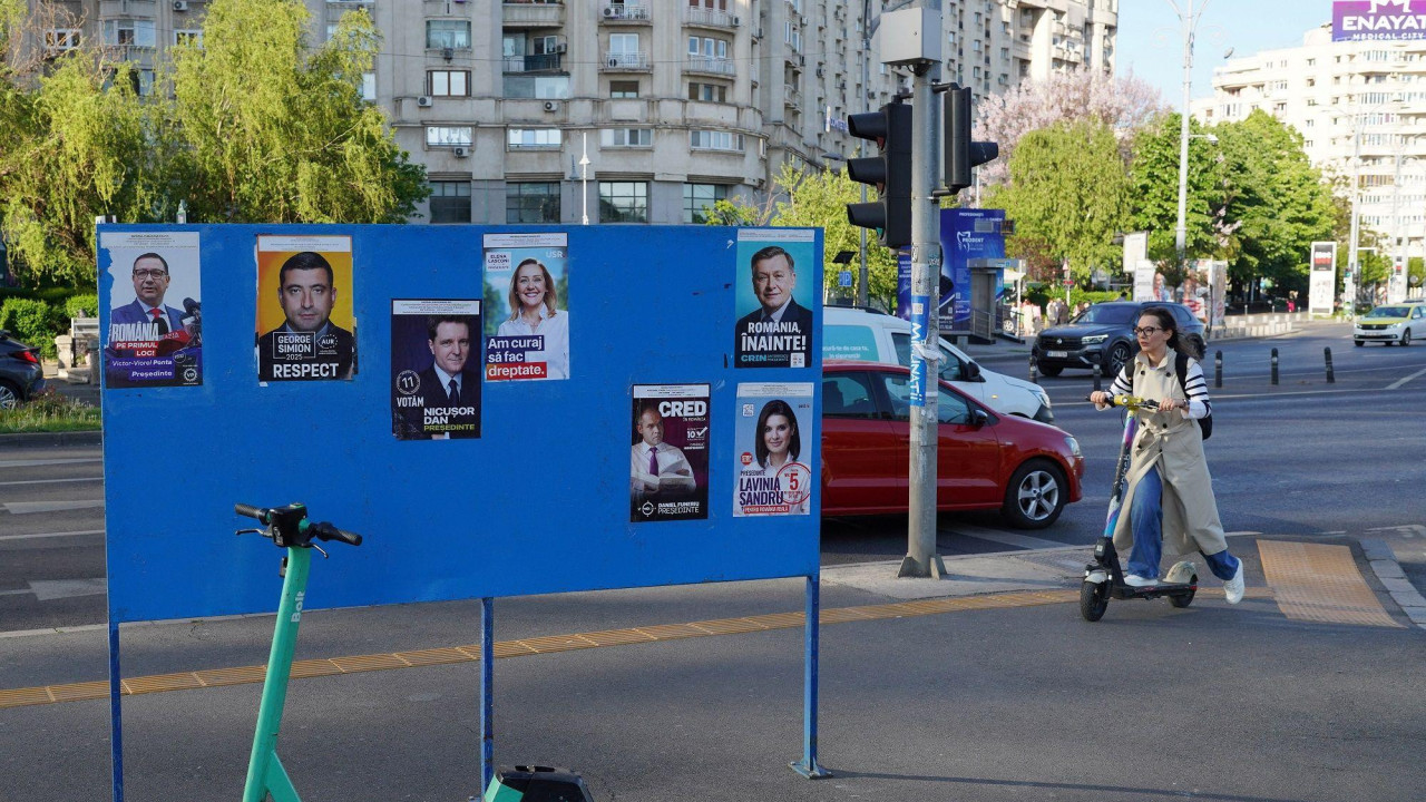 Izborni plakati kandidata u Rumuniji na izborima