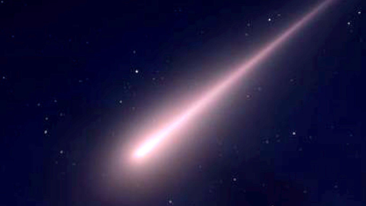 Illustration of a space object burning up in the atmosphere
